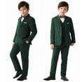 thumbnail image 4 of ETHAN Toddler Boys Wedding Suit Emerald Green Suspender Formal Kids Suit Jacket Easter Suits for Boys Size 12, 4 of 6
