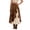 55Brown281, variant on XAOFW Women's Skirts High Waist Patchwork Mid Length A Line Denim Skirt With Lace Inserts Club Party Stylish Comfortable Skirts