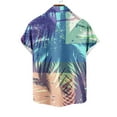 thumbnail image 4 of FAFWYP Men's Big & Tall Hawaiian Shirts Tropical Printed Summer Casual Short Sleeve Button Down Beach Shirts Beachwear, 4 of 4