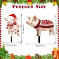 thumbnail image 3 of Christmas Chicken Outdoor Decorations, Christmas Yard Sign with Stakes, Cat Animal Garden Stakes Yard Art for Ground Yard Lawn Porch Sidewalk Xmas Winter Holiday Decorations, 3 of 8