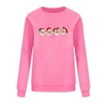 thumbnail image 6 of Women's Crewneck Shirts Christmas Sweatshirts Top Fashion Cute Santa Claus Printed Pullover Winter Long Sleeve Sweaters Loose Plus Size Blouses Tops, 6 of 6