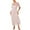 Pink, variant on Summer Boho Dresses For Women 2026 Two-Piece Set Featuring A Solid-Color Short-Sleeved Round-Neck Tank Dress Summer Fashion Outfits — 2XL