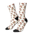 thumbnail image 1 of Balery Mushroom Calcetas Largas con Estampado para Hombre y Mujer – Suaves y Transpirables, Talla Única (US 5-11), 1 of 6