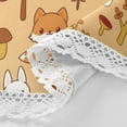 thumbnail image 4 of GZHJMY Autumn Forest Animals Round Tablecloth 60inch Indoor Wrinkle Free, Fox Bear Circular Lace Table Cover Washable for Kitchen Party BBQ Dining Decor Home Decor, 4 of 7