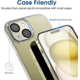 thumbnail image 5 of (2+2pack) amFilm for iPhone 15 -OneTouch Tempered Glass Screen & Camera Lens Protector 6.1", Easiest Premium Installation Kit, Bubble Free, Case Friendly, Anti-Scratch, 5 of 5