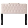 thumbnail image 3 of Tufted Headboard, King Size, Velvet, Pink, Modern Contemporary Urban Design, Bedroom Master Guest Suite, 3 of 10