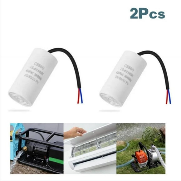 2Pcs CBB60 Capacitor 16uf 50/60HZ Starting Capacitor, Motor Capacitor, Motor Capacitor