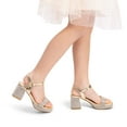 thumbnail image 6 of DREAM PAIRS Girls’ Open-Toe Sandals, Low Block Chunky Heels Dress Pumps for Parties – Little/Big Kids, 6 of 6
