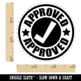 thumbnail image 2 of Approved Check Mark Self-Inking Rubber Stamp Ink Stamper - Black Ink - Small 3/4 Inch, 2 of 7