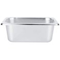 thumbnail image 1 of Bassin à Buffet - Bassin Alimentaire en Acier Inoxydable Assiettes Pots Plateau Porte-Vaisselle Récipient Alimentaire Carré, 1 of 7
