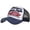 Navy, variant on Blue Low Profile Soft Top Polyester UPF 50 Unstructured Hat with Foldable Long Large Bill One Size