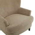 thumbnail image 5 of Christopher Knight Home Accent Chair with Ottoman, Tapered Wood Legs, Brown, 5 of 11
