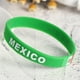 thumbnail image 4 of KAKOWELY 4 pulseras de silicona con la bandera de México, pulseras de goma para fútbol, pulseras con la bandera nacional verde, artículos de recuerdo para fiestas deportivas para mujeres y hombres., 4 of 4