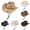Khaki, variant on Men West Cowboy Hats,Adjustable Rope Outdoor Hiking Sun Protection Buckle Fisherman Cap Cap White