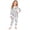 00-White411, variant on WOYY DIY Coloring Pajamas for Girls Dinosaur Long Sleeve Top Pants Kids PJ Set, Sizes 2-9