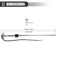 thumbnail image 4 of Unique Bargains Universal Marine Fuel Sending Unit Float Fuel Gauge Diesel Water Level Sender Unit Sensor 22' 560mm, 4 of 7