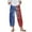 Light Blue, variant on Womens Independence Day Yoga Capris, Print High-Waist Slim Fit Stretch Athletic Leggings White Size S