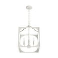thumbnail image 5 of Hunter - Highland Hill 4-light Distressed White, Medium Size Pendant Light, Dimmable, Formal Style, Lantern Shaped, for Bedrooms, Dining, Living Rooms - 19286, 5 of 8