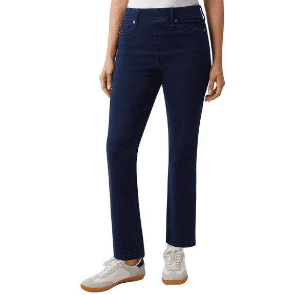 32 Degrees Women’s Pull-on Jeans with Wide Waistband, Blue, XXL