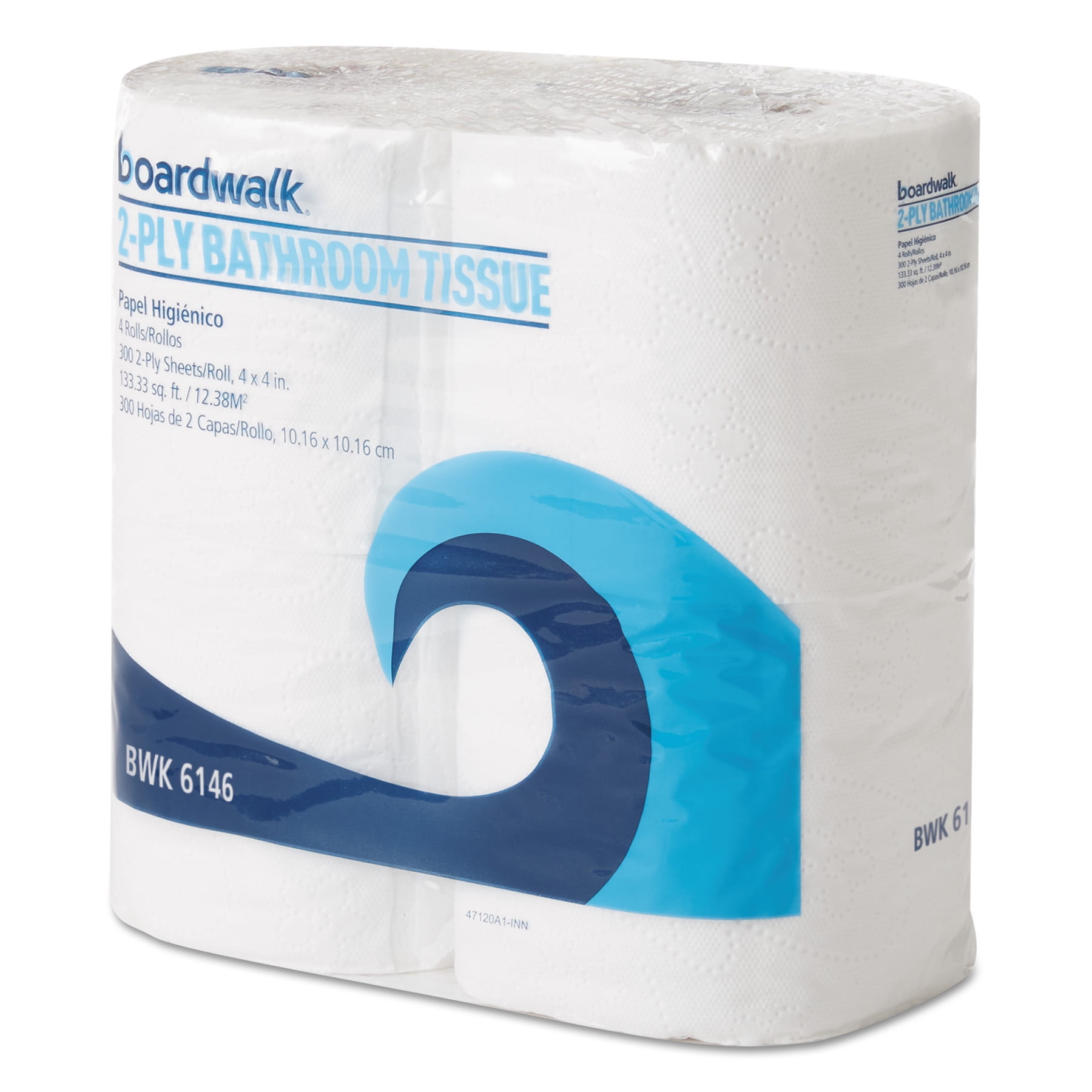 Boardwalk Office Packs Standard Bathroom Tissue, 2Ply, White, 300