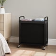 thumbnail image 7 of 2-Section 100L Rolling Laundry Sorter with Removable Liner Bag, Steel Frame with Handle, 7 of 7