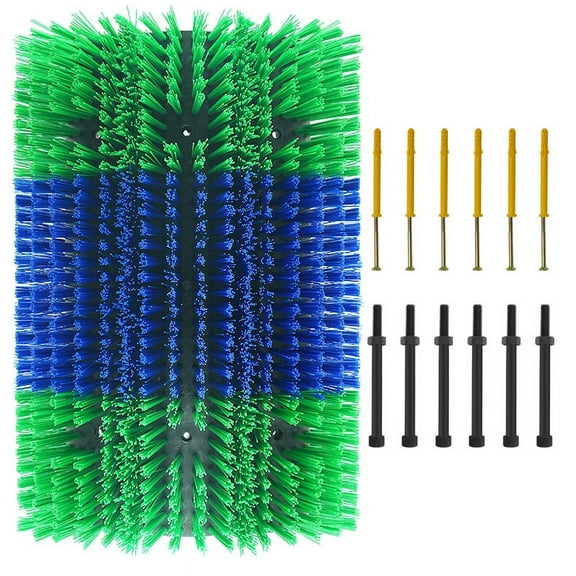2Pcs Livestock Scratch Brushes Horse Scratcher Full Massage Grooming Brush Kit for Horse, Cow, Cattle, Sheep, Pig, Goat