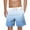 Light Blue, variant on Iugvhana Men's Gradient Print Beach Shorts Casual Lightweight Drawstring Quick Dry Holiday Tropical Shorts with Pockets Black XXXL