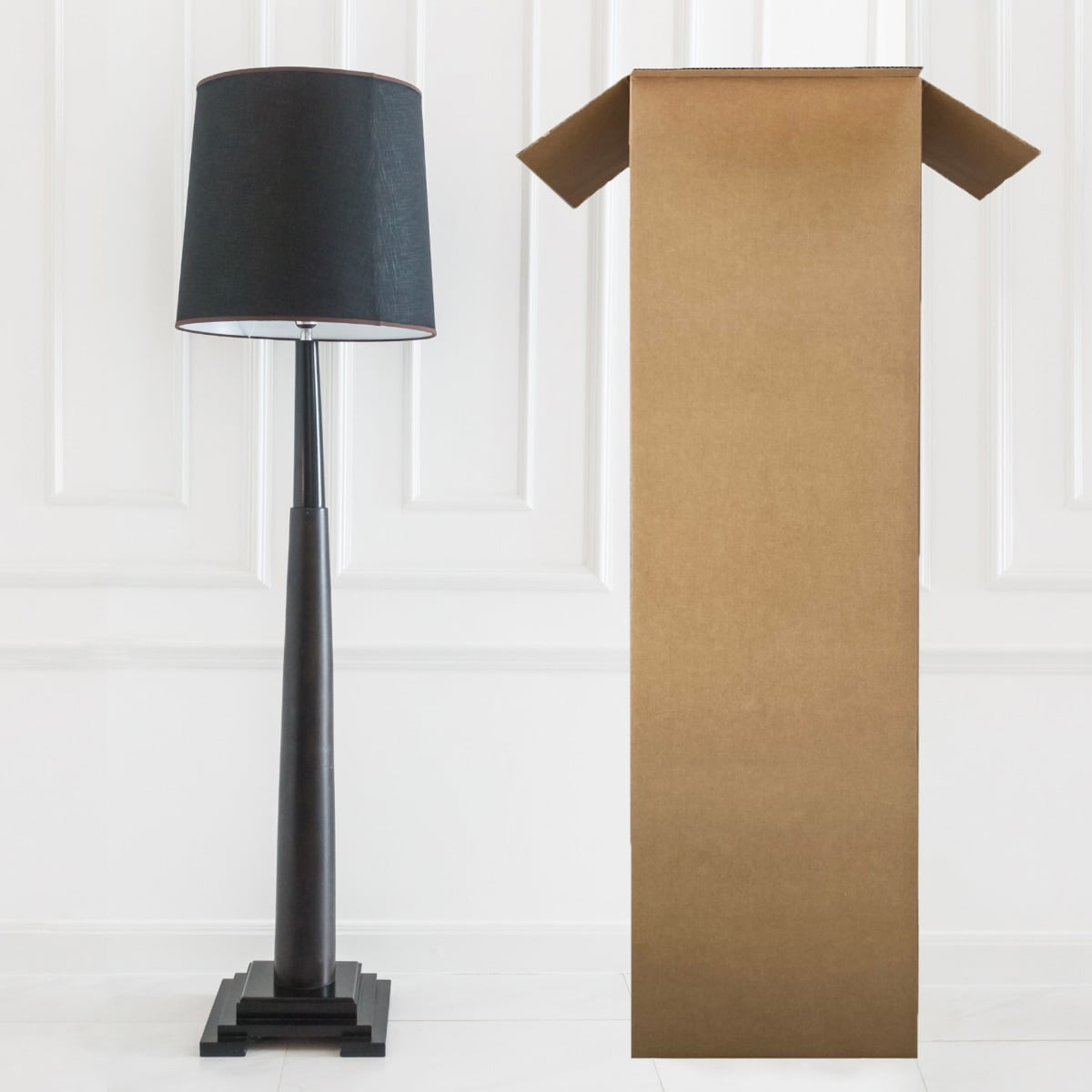 UBMOVE Pack of 5 Tall Lamp Moving Boxes Size 12" x 12" x 48"