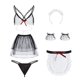 thumbnail image 3 of Gibobby Lenceria mujer sexy Conjunto de Liguero con Sujetador de Encaje, Lencería Elegante y Exquisita para Mujer para Noche de Bodas, Luna de Miel y Más(Negro, Talla única), 3 of 4