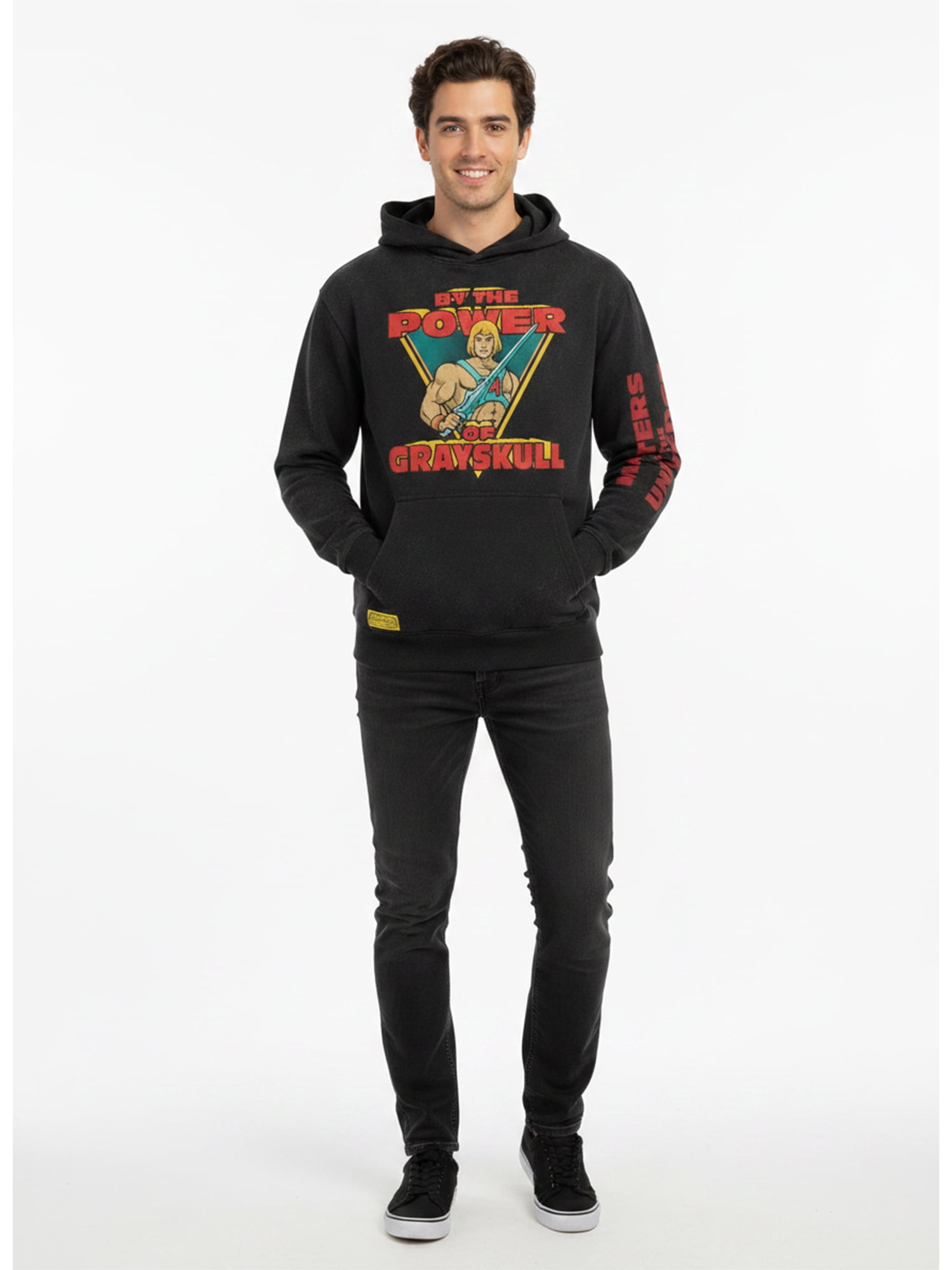 Masters of the Universe Men's and Big Men's Power of Grayskull Mineral Wash Graphic Hoodie, Sizes S-3XL