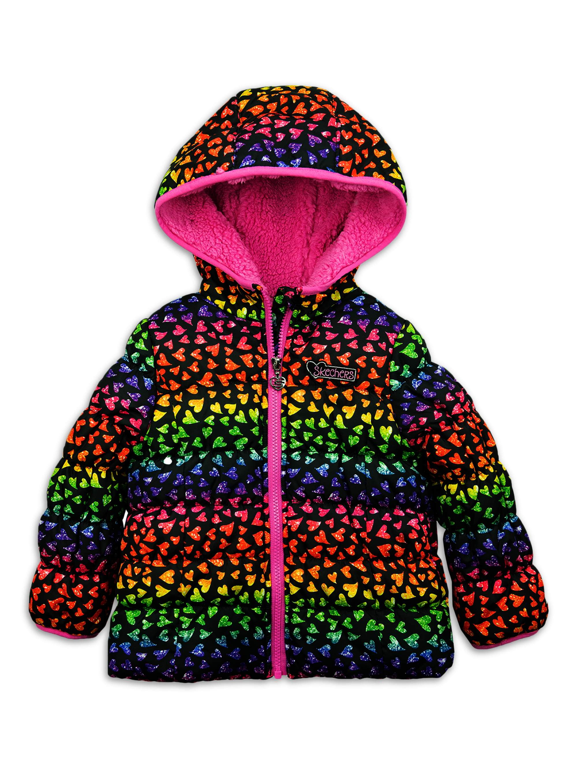 girls rainbow coat