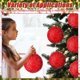 thumbnail image 1 of 6 pcs Christmas Ball Ornaments, Christmas Ball Decoration 3.15 Inch Xmas Tree Foam Decorations, Holiday Hanging Balls (Red), 1 of 5