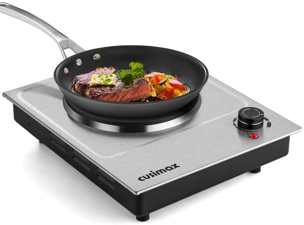 CUSIMAX 1800W Ceramic Electric Hot Plate for Cooking, Dual Control