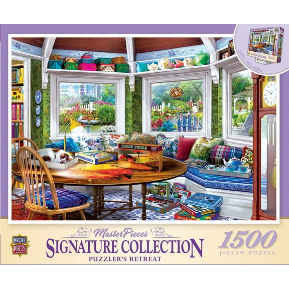 MasterPieces 1500 Piece Jigsaw Puzzle for Adults - Puzzler's Retreat - Signature Collection