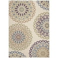 thumbnail image 3 of SAFAVIEH Veranda Axum Geometric Indoor/Outdoor Area Rug, 5'3" x 7'7", Cream/Green, 3 of 10