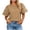Khaki, variant on Lmueinov Womens Summer Short Sleeve Tops Crew Neck Tee with Decorative Cutout Sleeves 2026 Fashion Casual Loose Fit Cute Basic TShirts