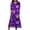 Multicolour, variant on Wzzjkit Long Sleeve Shirts for Women Long Sleeved V-neck Carnival Printed Dress