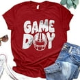 thumbnail image 1 of TINZ T-Shirt à Manches Courtes de Rugby à Col Rond Coupe Décontractée pour Femmes Haut Décontracté Ample pour Tous les Jours Haut Long pour Femmes Chandails d'Exercice Femmes Shorts de Bain Femmes, 1 of 2