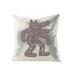 thumbnail image 2 of Funda de almohada de lino con estampado de grafiti de Keith Haring, 2 of 3