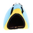 thumbnail image 1 of Nido de hámster para erizo, ardilla Mini casa de hábitat cálido para que las mascotas jueguen y duerman - azul, 15x15x15cm Sunnimix Pet Hamster Cotton Nest, 1 of 7