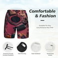 thumbnail image 3 of Daiia Romantic Heart Guitar Mens Swim Trunks Swim Shorts Quick Dry Swim Shorts with Mesh Lining Pockets-XX-Large, 3 of 9