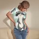 thumbnail image 3 of Fotbe Cute Raccoon Body de Mujer con Cuello Redondo y Mangas Cortas, Sin Mangas Ajustado, Suave, Cómodo y Básico-Medium, 3 of 7