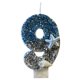 thumbnail image 2 of Sparkling Birthday Digital Candle | Blue Number 0-9 Wax Candle | Party Cake Topper | Eye-Catching Sequins Theme Decoration | 1 Pack | 7x4cm | Cupcake Accessory, 2 of 6