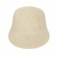 thumbnail image 2 of WITHMOONS Jockey Cap Breathable Mesh Summer Straw Bowler Sun Hat KRS1166 (Ivory), 2 of 2