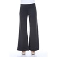thumbnail image 1 of White Mark Pantalon Palazzo, Noir - Très Grand, 1 of 5