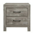 thumbnail image 4 of Lexicon Wood 2 Drawer Nightstand in Gray, 4 of 5