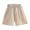 White, variant on KAUOD Girls' Pull on Shorts Elastic Waistband Flowy Stretchy Short Pants Kids Toddler Summer Beach Casual Shorts