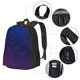 thumbnail image 2 of Easygdp Neon Glitter Mochila de Gran Capacidad Minimalista Ideal para Escuela, Viajes y Uso Diario, 2 of 6