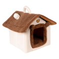 thumbnail image 4 of Casa para gatos, cama portátil para mascotas, cómoda perrera, accesorios para mascotas, cueva para gatitos, casa para perros, cabaña escondida, cama Marrón, 4 of 10