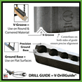 thumbnail image 4 of V-Drill Guide Standard Sizes 3/8"-1/2", 4 of 9